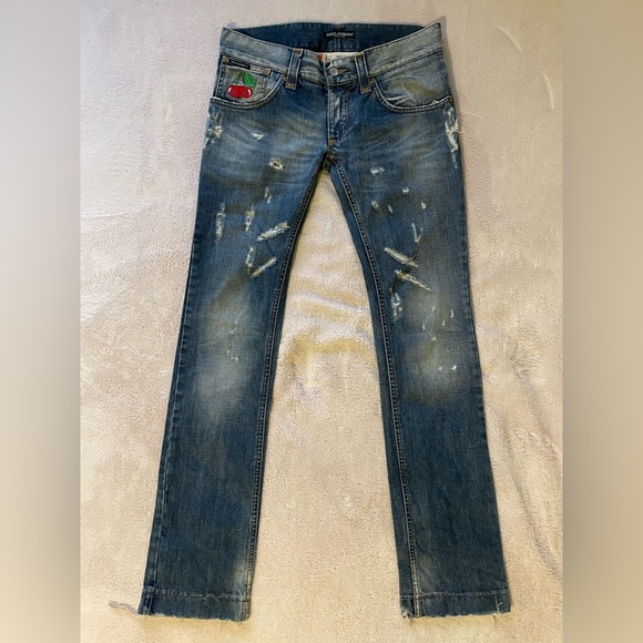Dolce & Gabbana men’s jeans with rips size 44 - Picture 1 of 14